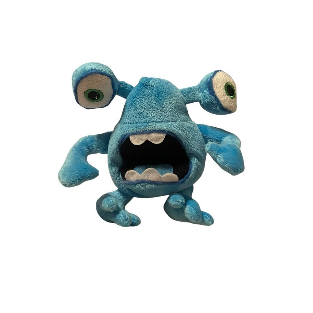 Dan Dee Collectors Blue Screaming Alien Monster Plush Stuffed Animal Toy 6"